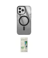 ieg™ iPhone 12 Pro Max Kılıf Doruk Prime - Siyah 20D Premium Cam Ekran Koruyucu