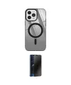ieg™ iPhone 12 Pro Max Kılıf Doruk Prime - Siyah 3D Antistatik Hayalet Cam Ekran Koruyucu