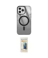 ieg™ iPhone 12 Pro Max Kılıf Doruk Prime - Siyah 6D Mat Seramik Hayalet Nano Ekran Koruyucu
