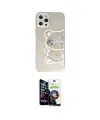 ieg™ iPhone 12 Pro Max Kılıf Eksen Asil Prime - Şeffaf Temperli Cam Ekran Koruyucu