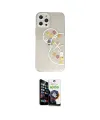 ieg™ iPhone 12 Pro Max Kılıf Eksen Asil Prime - Şeffaf Temperli Cam Ekran Koruyucu