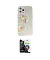 ieg™ iPhone 12 Pro Max Kılıf Eksen Asil Prime - Şeffaf Temperli Cam Ekran Koruyucu
