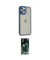 ieg™ iPhone 12 Pro Max Kılıf Eksen Doku Prime - Şeffaf 360 Full Body Arka Koruyucu
