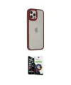 ieg™ iPhone 12 Pro Max Kılıf Eksen Doku Prime - Şeffaf Temperli Cam Ekran Koruyucu