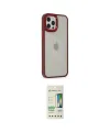 ieg™ iPhone 12 Pro Max Kılıf Eksen Doku Prime - Siyah 20D Premium Cam Ekran Koruyucu