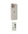 ieg™ iPhone 12 Pro Max Kılıf Eksen Doku Prime - Siyah 20D Premium Cam Ekran Koruyucu