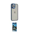 ieg™ iPhone 12 Pro Max Kılıf Eksen Doku Prime - Siyah 34D Izgaralı Cam