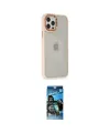 ieg™ iPhone 12 Pro Max Kılıf Eksen Doku Prime - Siyah 34D Izgaralı Cam