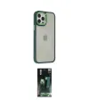 ieg™ iPhone 12 Pro Max Kılıf Eksen Doku Prime - Siyah 360 Mat Full Body Arka Koruyucu