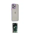 ieg™ iPhone 12 Pro Max Kılıf Eksen Doku Prime - Siyah 360 Mat Full Body Arka Koruyucu