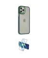 ieg™ iPhone 12 Pro Max Kılıf Eksen Doku Prime - Siyah 3D Antistatik Cam Ekran Koruyucu