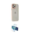ieg™ iPhone 12 Pro Max Kılıf Eksen Doku Prime - Siyah 3D Antistatik Cam Ekran Koruyucu