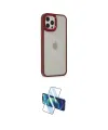 ieg™ iPhone 12 Pro Max Kılıf Eksen Doku Prime - Siyah 3D Antistatik Seramik Nano Ekran Koruyucu