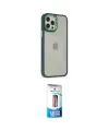 ieg™ iPhone 12 Pro Max Kılıf Eksen Doku Prime - Siyah 5D Eko Cam Ekran Koruyucu