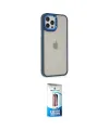 ieg™ iPhone 12 Pro Max Kılıf Eksen Doku Prime - Siyah 5D Eko Cam Ekran Koruyucu