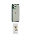 ieg™ iPhone 12 Pro Max Kılıf Eksen Doku Prime - Siyah Mat Seramik Nano Ekran Koruyucu