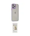 ieg™ iPhone 12 Pro Max Kılıf Eksen Doku Prime - Siyah Mat Seramik Nano Ekran Koruyucu