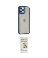 ieg™ iPhone 12 Pro Max Kılıf Eksen Doku Prime - Siyah Mat Seramik Nano Ekran Koruyucu