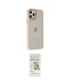 ieg™ iPhone 12 Pro Max Kılıf Eksen Doku Prime - Siyah Mat Seramik Nano Ekran Koruyucu