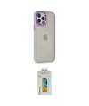 ieg™ iPhone 12 Pro Max Kılıf Eksen Doku Prime - Siyah Polymer Nano Ekran Koruyucu