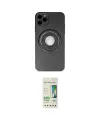 ieg™ iPhone 12 Pro Max Kılıf Eksen Klasik Prime - Siyah 20D Premium Cam Ekran Koruyucu