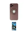 ieg™ iPhone 12 Pro Max Kılıf Eksen Klasik Prime - Siyah 34D Izgaralı Cam