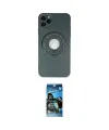 ieg™ iPhone 12 Pro Max Kılıf Eksen Klasik Prime - Siyah 34D Izgaralı Cam