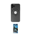 ieg™ iPhone 12 Pro Max Kılıf Eksen Klasik Prime - Siyah 34D Izgaralı Cam