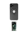 ieg™ iPhone 12 Pro Max Kılıf Eksen Klasik Prime - Siyah 360 Mat Full Body Arka Koruyucu