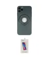 ieg™ iPhone 12 Pro Max Kılıf Eksen Klasik Prime - Siyah Joko 5D Cam