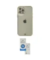ieg™ iPhone 12 Pro Max Kılıf Eksen Minimal Koleksiyonu - Şeffaf Royal Nano Ekran Koruyucu