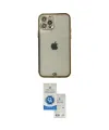 ieg™ iPhone 12 Pro Max Kılıf Eksen Minimal Koleksiyonu - Şeffaf Royal Nano Ekran Koruyucu