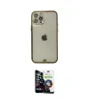 ieg™ iPhone 12 Pro Max Kılıf Eksen Minimal Koleksiyonu - Şeffaf Temperli Cam Ekran Koruyucu
