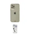 ieg™ iPhone 12 Pro Max Kılıf Eksen Minimal Koleksiyonu - Şeffaf Uv Polymer Nano Ekran Koruyucu