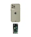ieg™ iPhone 12 Pro Max Kılıf Eksen Minimal Koleksiyonu - Siyah 360 Mat Full Body Arka Koruyucu