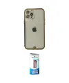 ieg™ iPhone 12 Pro Max Kılıf Eksen Minimal Koleksiyonu - Siyah 5D Eko Cam Ekran Koruyucu