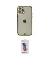 ieg™ iPhone 12 Pro Max Kılıf Eksen Minimal Koleksiyonu - Siyah Joko 5D Cam