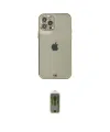 ieg™ iPhone 12 Pro Max Kılıf Eksen Minimal Koleksiyonu - Siyah Joko Magic 5D Hayalet Cam