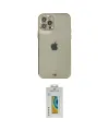 ieg™ iPhone 12 Pro Max Kılıf Eksen Minimal Koleksiyonu - Siyah Polymer Nano Ekran Koruyucu