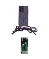 ieg™ iPhone 12 Pro Max Kılıf Eksen Özel Seri - Şeffaf 360 Full Body Arka Koruyucu
