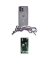 ieg™ iPhone 12 Pro Max Kılıf Eksen Özel Seri - Şeffaf 360 Full Body Arka Koruyucu