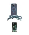 ieg™ iPhone 12 Pro Max Kılıf Eksen Özel Seri - Şeffaf 360 Full Body Arka Koruyucu