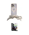 ieg™ iPhone 12 Pro Max Kılıf Eksen Özel Seri - Şeffaf Temperli Cam Ekran Koruyucu