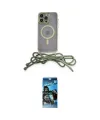 ieg™ iPhone 12 Pro Max Kılıf Eksen Özel Seri - Siyah 34D Izgaralı Cam
