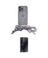ieg™ iPhone 12 Pro Max Kılıf Eksen Özel Seri - Siyah 3D Antistatik Hayalet Cam Ekran Koruyucu