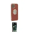ieg™ iPhone 12 Pro Max Kılıf İz Form Serisi - Şeffaf 360 Full Body Arka Koruyucu