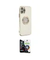 ieg™ iPhone 12 Pro Max Kılıf İz Form Serisi - Şeffaf Temperli Cam Ekran Koruyucu
