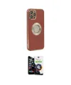ieg™ iPhone 12 Pro Max Kılıf İz Form Serisi - Şeffaf Temperli Cam Ekran Koruyucu