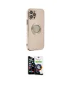 ieg™ iPhone 12 Pro Max Kılıf İz Form Serisi - Şeffaf Temperli Cam Ekran Koruyucu