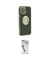 ieg™ iPhone 12 Pro Max Kılıf İz Form Serisi - Şeffaf Uv Polymer Nano Ekran Koruyucu